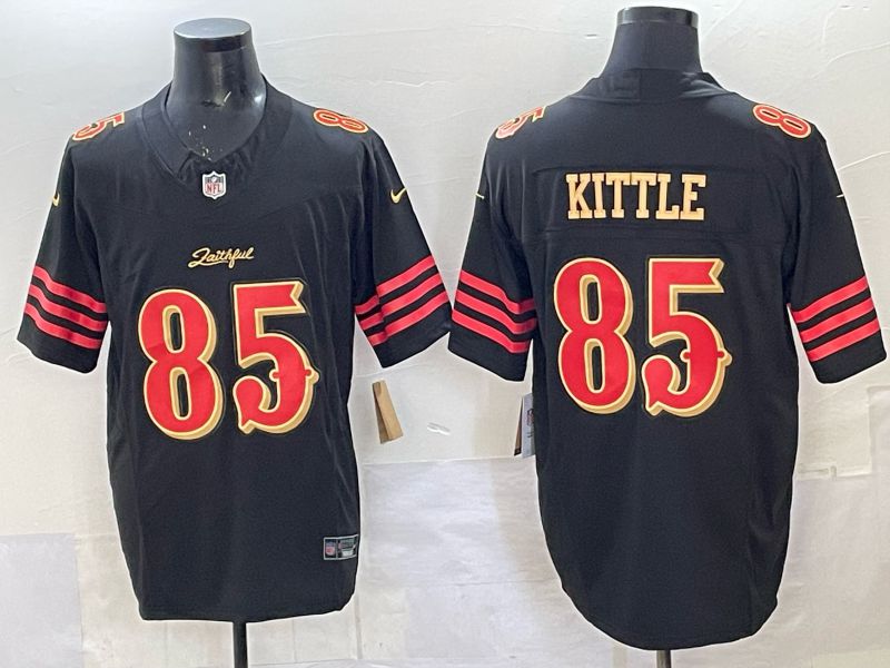 Men Nike San Francisco 49ers #85 Kittle black Limited NFL 2025 Jersey 0011